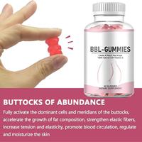 Complément OEM pour l'amélioration des courbes, 60 gommes pour l'agrandissement des hanches et des fesses, pour des courbes et une fermeté améliorées, modelage des fesses avec vitamine E