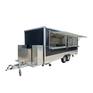 Rimorchio per Pizza in Alluminio Tipo Box, Cucina <span class=keywords><strong>Mobile</strong></span> |   Rimorchio Personalizzato con Forno per Pizza per Cibo di Strada, Snack e BBQ - Product Image 1