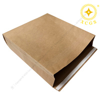 Embalaje de ropa con autosellado, bolsas de correo expansibles de papel Kraft, sobre de cartón, personalizado rígido, A5