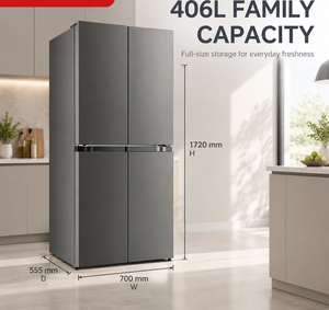 ตู้เย็น <span class=keywords><strong>4</strong></span> ประตู แบบเปิดฝรั่งเศส รุ่น 406L Smart Commercial Hotel Household ประหยัดพลังงานระดับ 1 - Product Image 6
