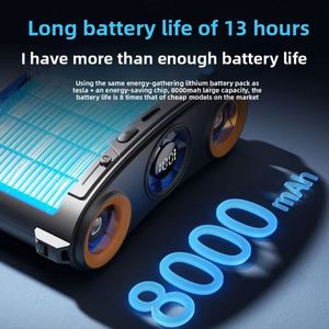 Ventilador Portátil de 8000 mAh con Clip para Cintura, Ventilador Personal de Alta Velocidad para Uso en Exteriores, Manos Libres, para Viajes, Obras de Construcción y Hogar - Product Image 3