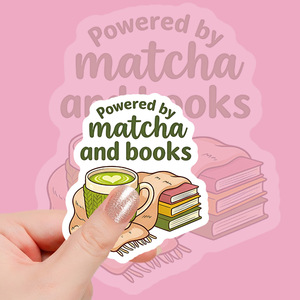 56 autocollants mignons sur le thème du matcha vert - Phrases amusantes sur le thé et les desserts, en <span class=keywords><strong>vinyle</strong></span> imperméable, inspirants pour le journal intime et la décoration DIY - Product Image 3