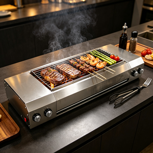Plancha Eléctrica de Acero Inoxidable de Alta Potencia 2800W, Placa de Cocción Antiadherente, Máquina Comercial para Procesamiento de Alimentos - Product Image 1