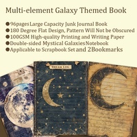 JAI IMAN 96 pages (motifs non répétés) Journal à dessin rétro mystique des phases de la lune avec deux signets