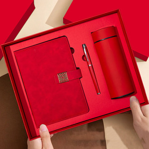 Set Regalo Aziendale All'Ingrosso Eco-Friendly con Taccuino in PU, Penna e Bottiglia d'Acqua per Regali di Benvenuto per Dipendenti - Product Image 1