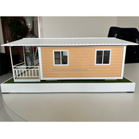 Maison de conteneur préfabriquée personnalisée de 20 pieds avec échantillon de modèle de terrasse