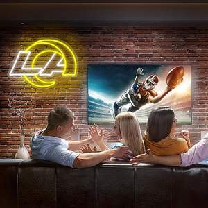 Letrero de Neón LED de los Angeles Rams para Decoración de Pared, Luz de Neón Regulable con el Logotipo del Equipo Amarillo para Cuarto de Hombre - Product Image 3