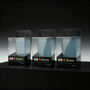 Boîte cadeau transparente personnalisée en PVC pour chargeur mobile, boîtes en plastique transparent APET pour batterie externe pour l'électronique grand public - Product Image 3