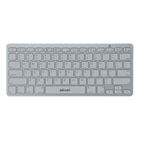 Aikun BT8000 Ultra Flache BT-Tastatur mit Scherenmechanismus, Vollständige Funktion für Multimedia- und Internetsteuerung