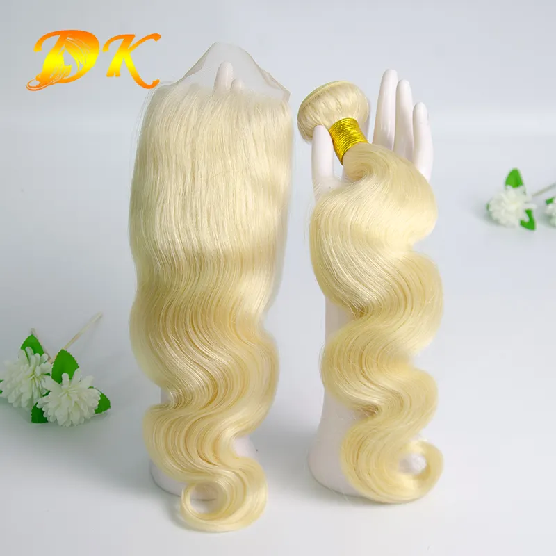 DK 613# Blonde 100% Brazilian Virgin Remy Hair,High Quality Cheap Brazilian Body Wave Hair,100% Natural Hair Extensions