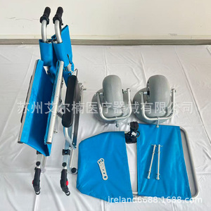 Fauteuil roulant de plage manuel en aluminium de Suzhou, grandes roues réglables pour personnes âgées, utilisation en extérieur - Product Image 1