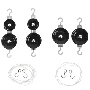 Sistema de Poleas Metálicas Yuzuri para Estudiantes, Poleas Individuales y Dobles para Experimentos de Física, Material Didáctico - Product Image 5