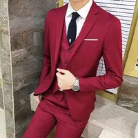Men's Slim Fit Business Suit Jacket, Luxury Male Suits