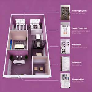 Bureau d'ordinateur moderne et réglable pour salle de classe multimédia, bureau d'ordinateur inversé à double écran, bureau de formation dissimulé, salle informatique pour étudiants - Product Image 5