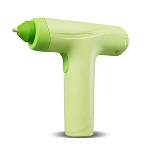 Electric 20W Portable Rechargeable Hot Melt Glue Guns Kids Green Cordless Hot Glue Gun Battery For Crafts