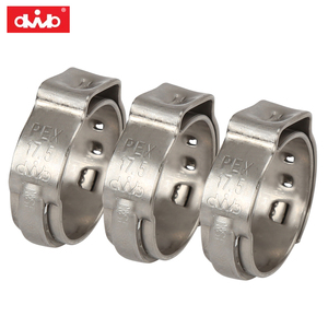 1/2 PEX os tuyau simple oreille pinces écrou à oreilles 16mm <span class=keywords><strong>raccord</strong></span> connexions anneaux à sertir SS304 NSF2098 collier de serrage <span class=keywords><strong>pour</strong></span> PEX <span class=keywords><strong>pince</strong></span> Tube - Product Image 3