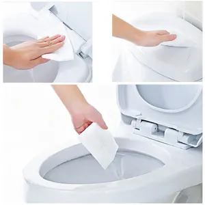 Salviette per wc lavabili biodegradabili per la pulizia del sedile del water