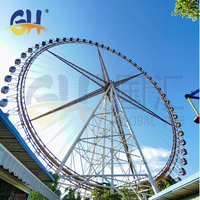 Grande Roue Ferris de 108 m avec cabines d'observation durables pour attraction de parc d'attractions par les fabricants