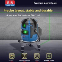 Niveau laser industriel Dongcheng FF06-11E2 à double alimentation, ligne croisée, lumière verte, automatique, 2-3-5 lignes
