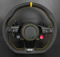 Volant en cuir style R Line avec boutons de démarrage/arrêt et de sélection de mode de conduite pour VW Golf MK7/MK7.5 GTI R Polo Passat CC Jetta