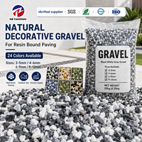Système de revêtement de sol extérieur en gravier liant résine polie, écologique, avec copeaux de pierre naturelle et liant polyuréthane pour allées et patios