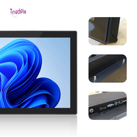 12.1 15.6 17 Inch Industrial Touch Screen Panel PC Port Komunikasi RS485 RS232 DC12V/24V Touch PC untuk Otomasi HMI
