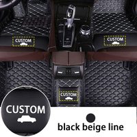 Juego Completo de Tapetes 5D de Cuero a Medida para LEXUS/KIA Honda, Almohadillas para Pies de Automóvil, Cubierta de Alfombra para Automóvil