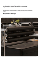 Ensemble de mobilier hôtelier haut de gamme pour bistro à thème Club d'élite, comprenant un ensemble chaise et table de barbecue, une table à fondue intégrée et un canapé de restaurant