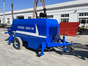 2025 high quality <b>concrete</b> trailer pump HBTS40 mobile <b>concrete</b> line pump diesel mixing <b>concrete</b> pumping <b>machine</b> with pipeline - Product Image 3