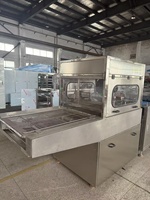 Machine d'enrobage automatique au chocolat de 400 mm pour biscuits, beignets, gâteaux, ligne de recouvrement au chocolat haute efficacité avec tunnel de refroidissement