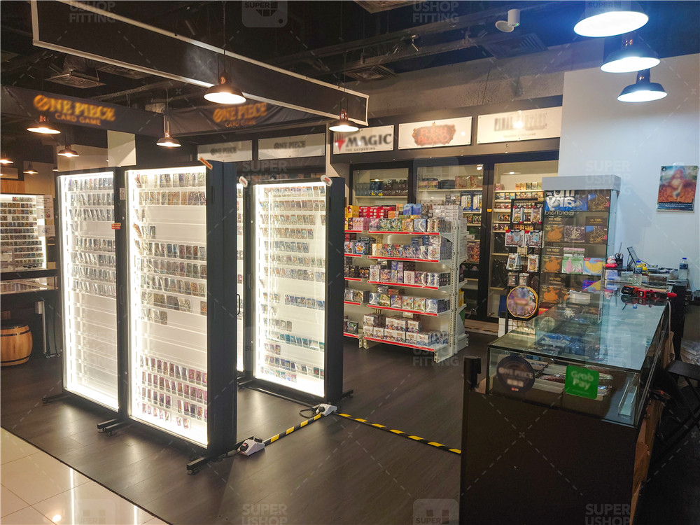 Customize Acrylic Collectible Sports Cards Display Case with LED Light & Metal Frame for Trading Card Showcase Customize Acrylic Collectible Sports Cards Display Case with LED Light & Metal Frame for Trading Card Showcase