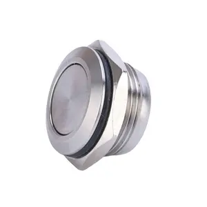 16mm push button switch IP67 waterproof 2A super short T series momentary metallic push button