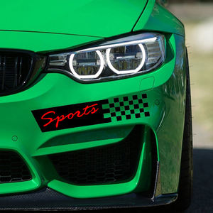 สติกเกอร์ไวนิลติดประตูลายธงลายตารางตกแต่งอุปกรณ์เสริมรถยนต์สติกเกอร์ติดรถรูปตัวประตูสติกเกอร์ติดรถแข่งแรลลี่กีฬา - Product Image 3