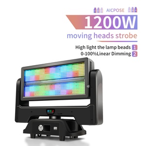 Luz Estroboscópica LED de 1200w con Atenuación Lineal, Luz Móvil para Conciertos y Discotecas - Product Image 2