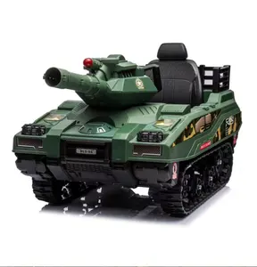 Oyt Nieuw Model Dubbelrijden Op Auto 12V 24V Batterij Werkende Kinderen Rijden Op Tank Auto Vuur Met Granaten