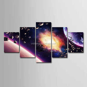 Pintura en lienzo con imagen del universo, 5 uds. Cuadros <span class=keywords><strong>de</strong></span> <span class=keywords><strong>collage</strong></span>, arte <span class=keywords><strong>de</strong></span> pared para oficina en casa - Product Image 3