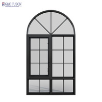 Ventana Arqueada de Aluminio Francesa Personalizable, Insonorizada y Minimalista, Estilo Villa, Marca Fuson