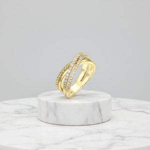 Custom 10K/14K/18K Solid Gold Lab Grown Zircon <b>Statement</b> <b>Ring</b> VVS-VS Quality Brilliant Cut Classic Wedding Fashion Jewelry - Product Image 3