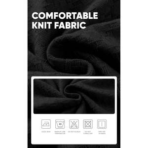 JMIERR Camiseta de Punto de Manga Corta para Hombre, Camisa de Polo Ligera con Botones, Característica Antiarrugas, Patrón Sólido Oscuro - Product Image 6