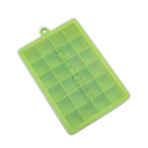 Bac à glaçons en silicone de qualité alimentaire à 24 cavités avec couvercle, <span class=keywords><strong>d</strong></span>émoulage facile, capacité de 15 ml, pour la préparation de glaçons carrés, idéal pour la purée de fruits pour bébés, le fromage et la gelée. - Product Image 6