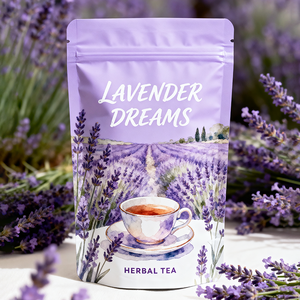 Personalizado Impreso Herbal Flower Tea <span class=keywords><strong>Chai</strong></span> Chia Embalaje Ziplock Mylar Food Plastic Packaging Stand up Zipper Pouch - Product Image 4