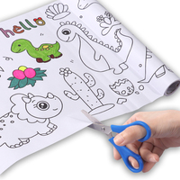 Foska Populaire Rouleau à Dessin Mural Adhésif Long en Papier de 30*300cm, Bricolage Thème Cartoon, et Jouet de Peinture Mural Adhésif Économique pour Enfant