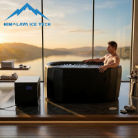 Machine de refroidissement d'eau pour SPA commercial 1HP, pour bain de glace, immersion froide, refroidissement liquide professionnel, unité de réfrigération industrielle