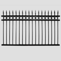 Panneaux de clôture en acier décoratifs galvanisés et thermolaqués, clôture de sécurité extérieure personnalisée pour aménagement paysager