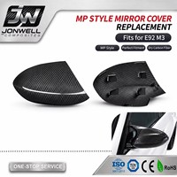 Cover Spion Samping Model MP Serat Karbon Kering Pengganti untuk BMW E92 M3