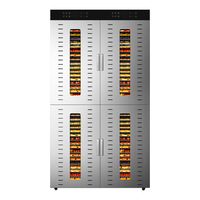 Déshydrateur alimentaire commercial 96 plateaux en acier inoxydable, séchoir électrique à fruits, herbes et saucisses à air chaud, certifié CE ETL, vente en gros usine