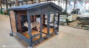 친환경 야외 애완동물 하우스 소형 중형 대형 사이즈 내구성 있는 재활용 가능한 대형 중형 소형견용 개집 - Product Image 3