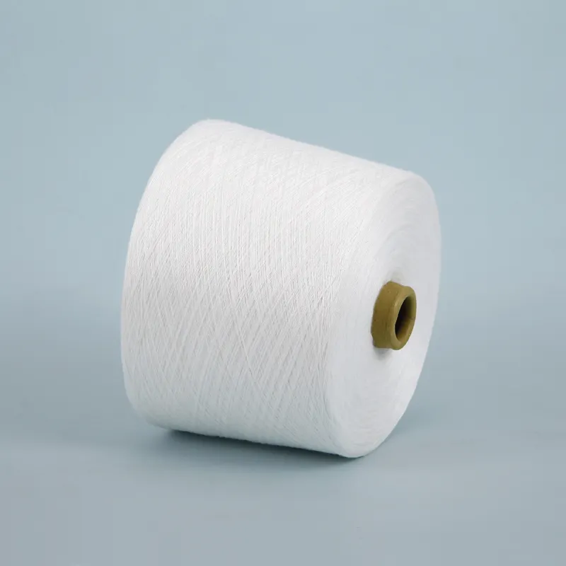 Fio branco cru viscose 100% do vórtice do Ne 21S para tricotar e tecer