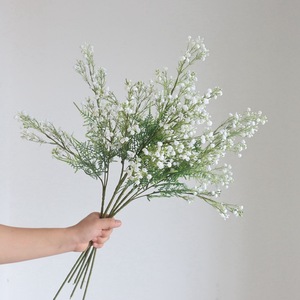 Vente en gros <span class=keywords><strong>de</strong></span> haute qualité en plastique artificiel vraie touche souffle <span class=keywords><strong>de</strong></span> bébé fleur <span class=keywords><strong>de</strong></span> <span class=keywords><strong>gypsophile</strong></span> avec feuilles pour la décoration <span class=keywords><strong>de</strong></span> la maison <span class=keywords><strong>de</strong></span> mariage - Product Image 3