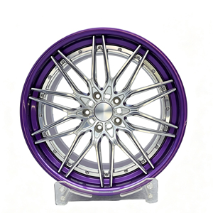 Rines de Aleación Forjados Personalizados XL de 16-23 Pulgadas <span class=keywords><strong>con</strong></span> Radios Pulidos, Barril Morado, Diseño Cóncavo Profundo, Rines Forjados <span class=keywords><strong>para</strong></span> Tuning - Product Image 1